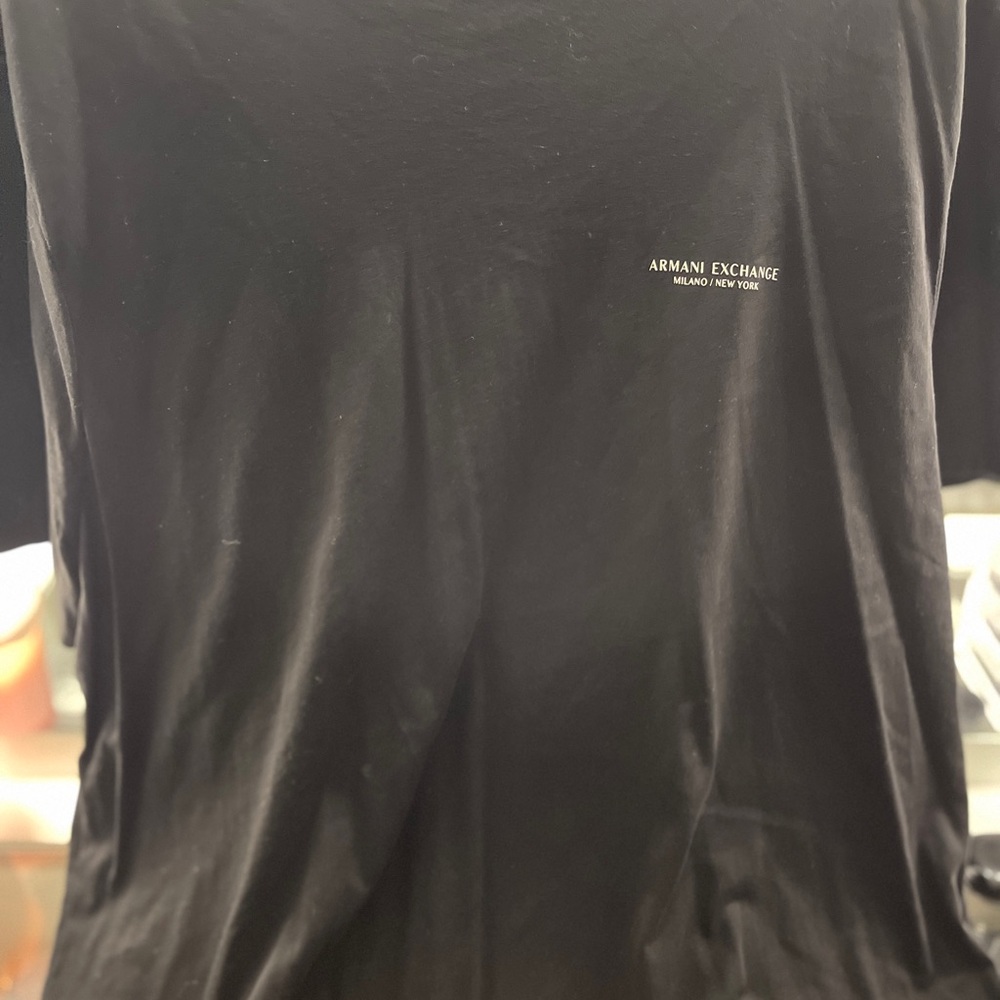 Armani Exchange Black Short Sleeve Tee